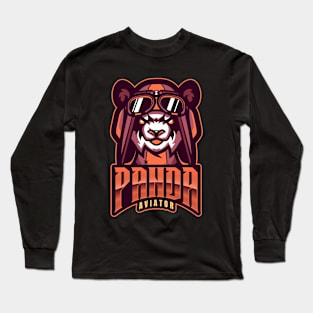 Panda Aviator Long Sleeve T-Shirt